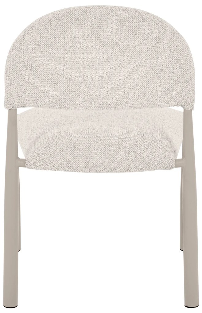 Čalouněná jídelní židle Maze béžovošedá