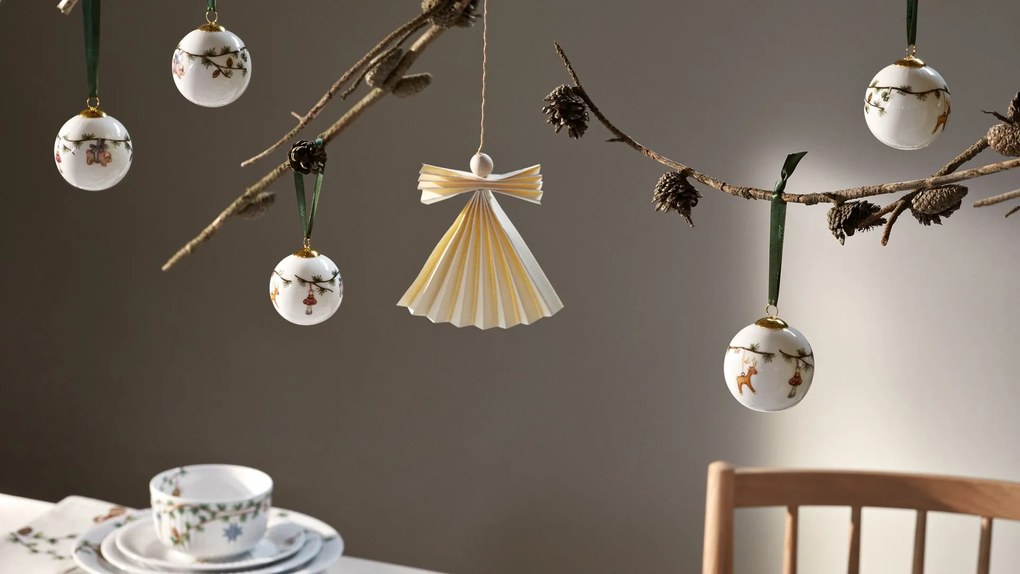 KÄHLER Porcelánová vianočná ozdoba Hammershøi Christmas 2023