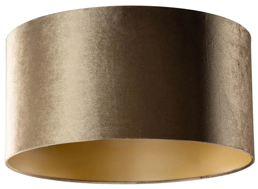 Zamatový tienidlo bronzové so zlatým vnútorným povrchom 50/50/25