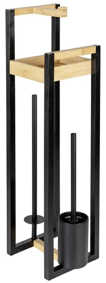 Bambusový stojan na toaletný papier s kefou Braidi - Wenko