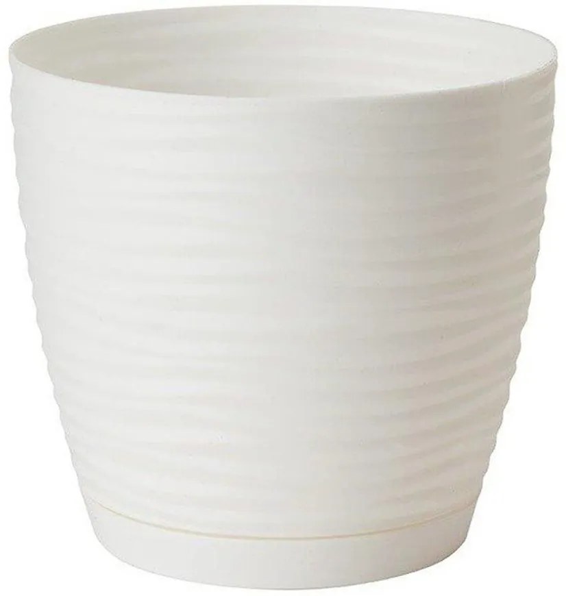 Sahara Petit okrúhly s podstavcom 17 cm biely