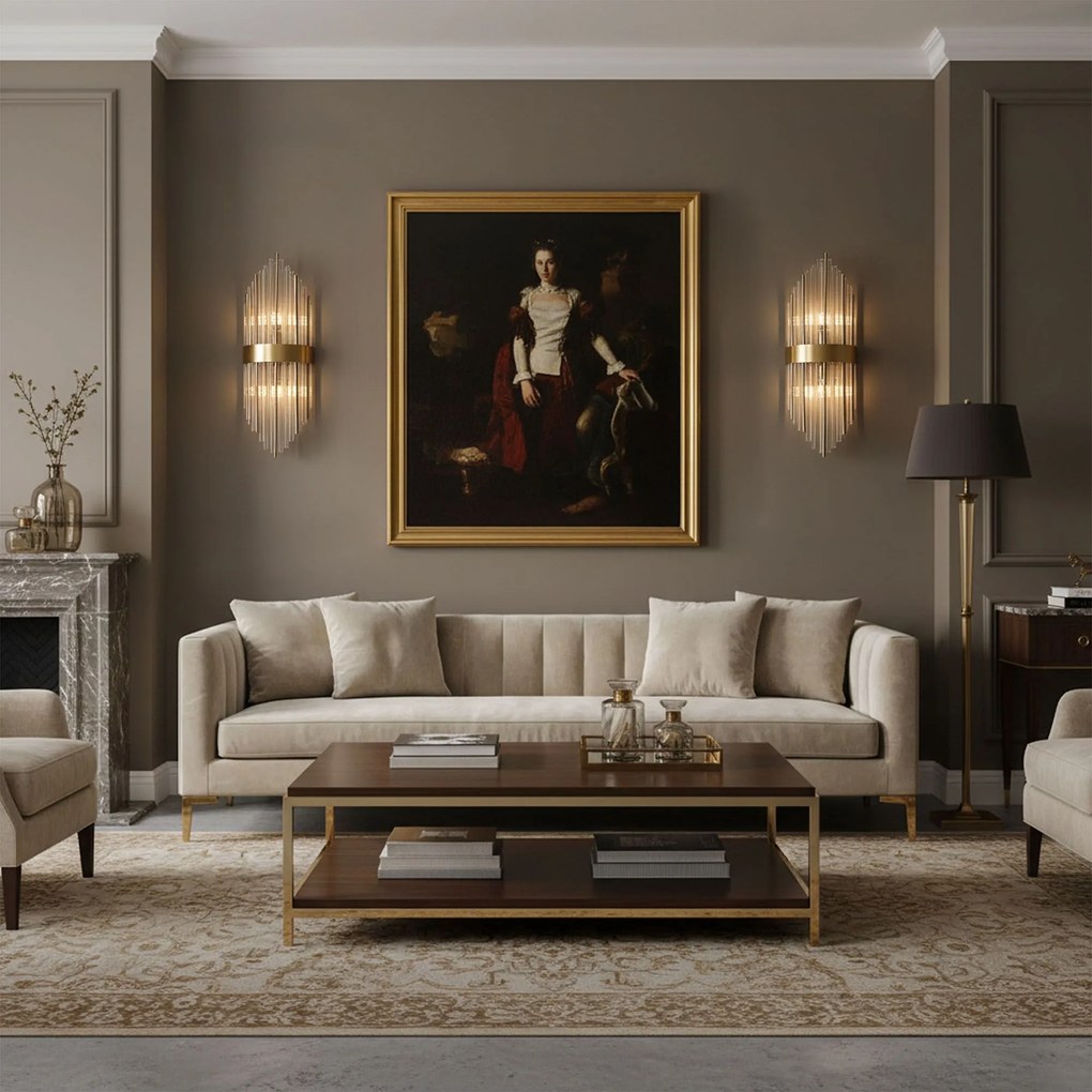 Toolight Toolight, nástenné svietidlo 2xE14, APP1761-1W, zlatá matná, OSW-04053