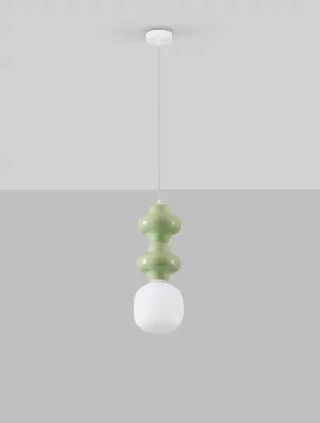 LED zeleno-biele moderné svietidlo Clio 2