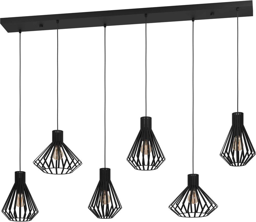 XXXLutz ZÁVESNÉ SVIETIDLO, 142,5/37/150 cm Eglo - Online Only bytové doplnky - 003348329102
