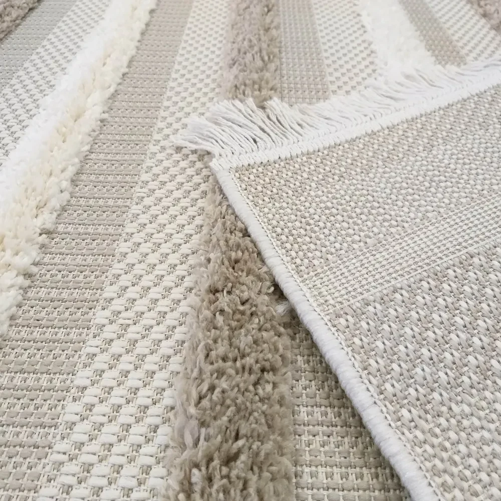 Nadčasový koberec v škandinávskom štýle v béžovej farbe Šírka: 160 cm | Dĺžka: 230 cm