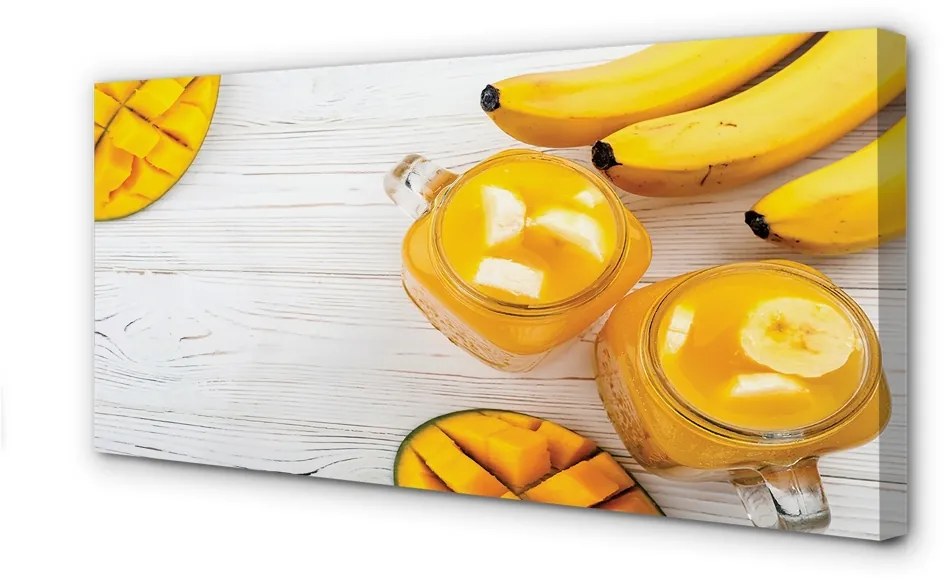 Obraz canvas Mango banán smoothie 140x70 cm