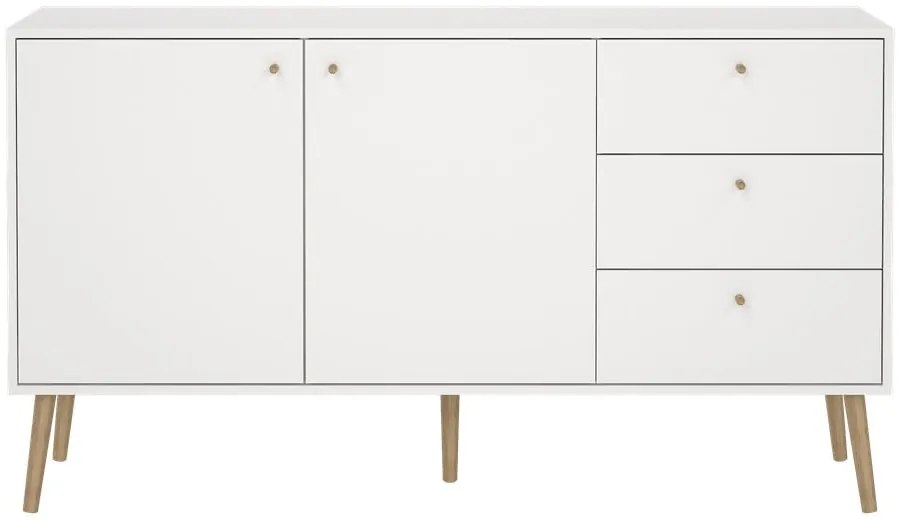 Biela nízka komoda 149x82 cm Bodo – Tvilum