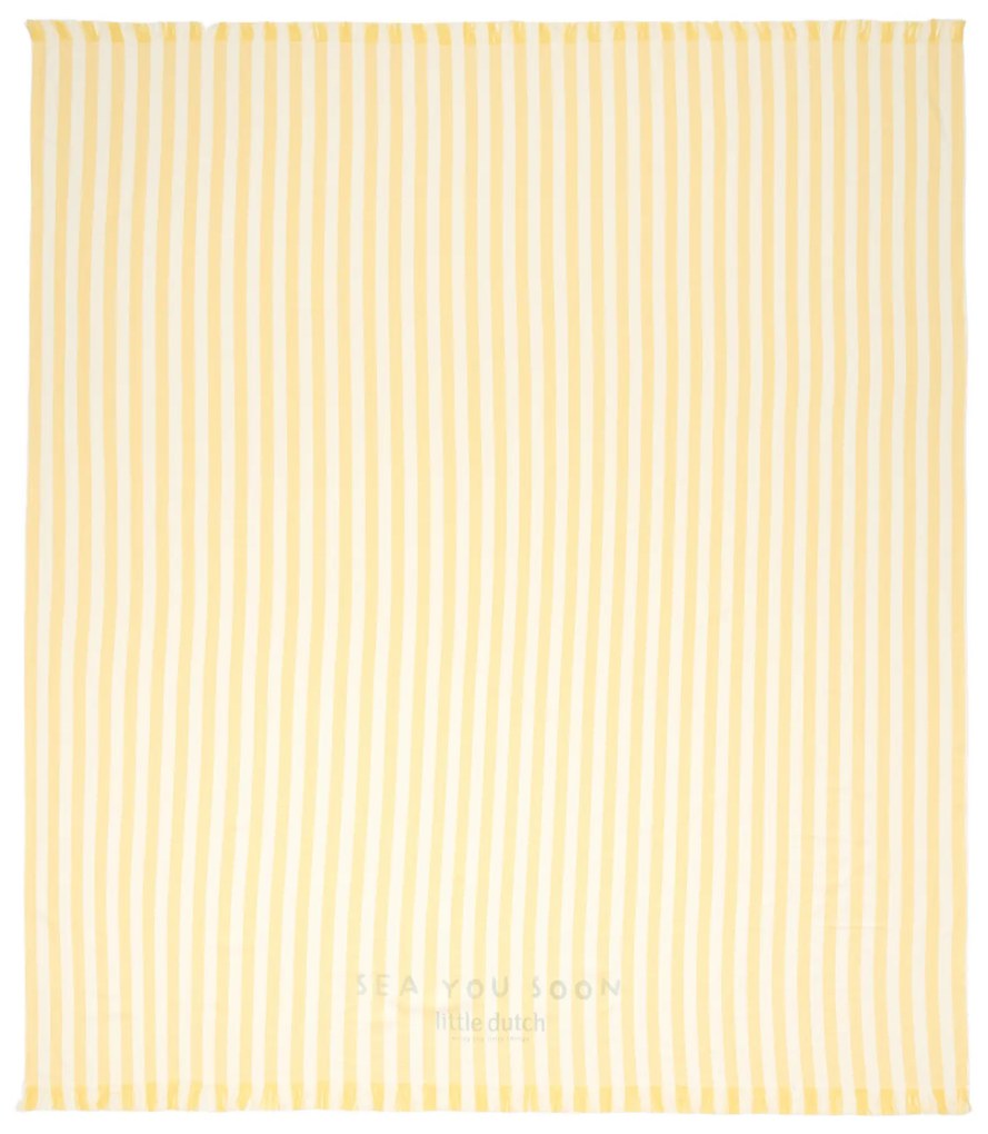 Plážová osuška 200x200 cm Beach Sunny Yellow