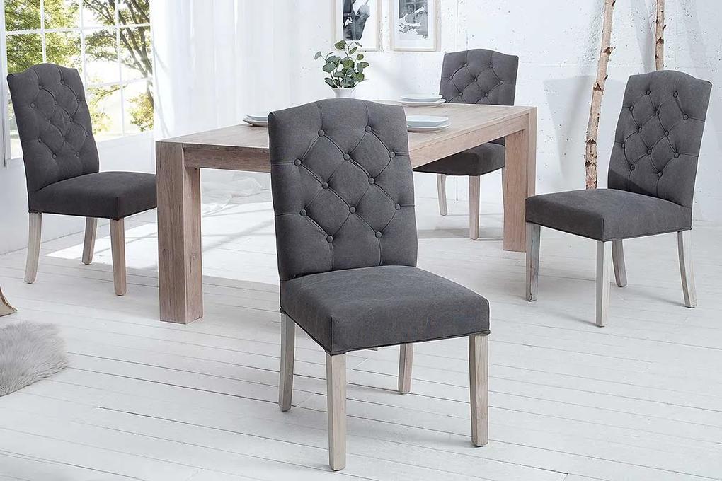 Dizajnová stolička Queen sivá