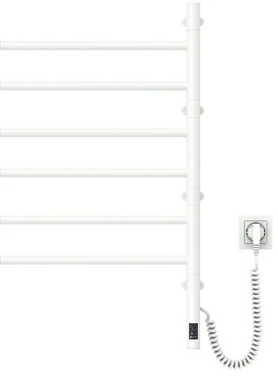 Elektrický otočný sušiak na uteráky ARABESQUE 196W/230V 81,8 cm IP44 biely