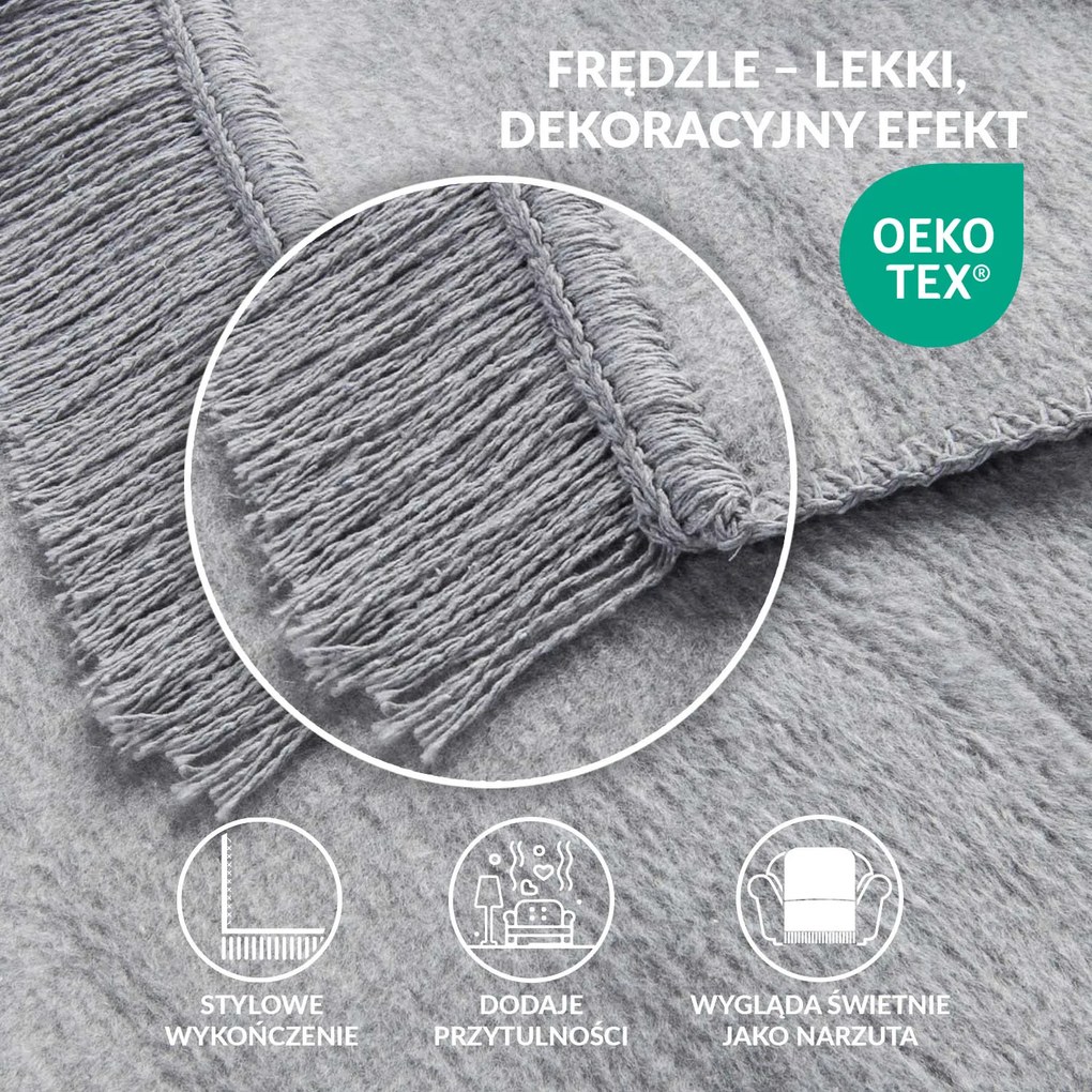 BAVLNENÁ DEKA BAT 200X220 CM SVETLOSIVÁ