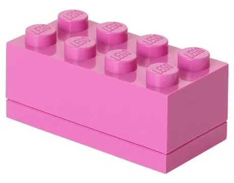 Ružový úložný box LEGO® Mini Box