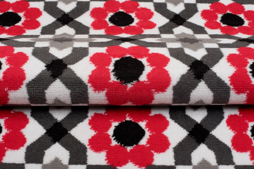 TA Koberec Z645E WHITE MAYA PP ESM Sivý Obdĺžnikový Rozmer: 140x200 cm