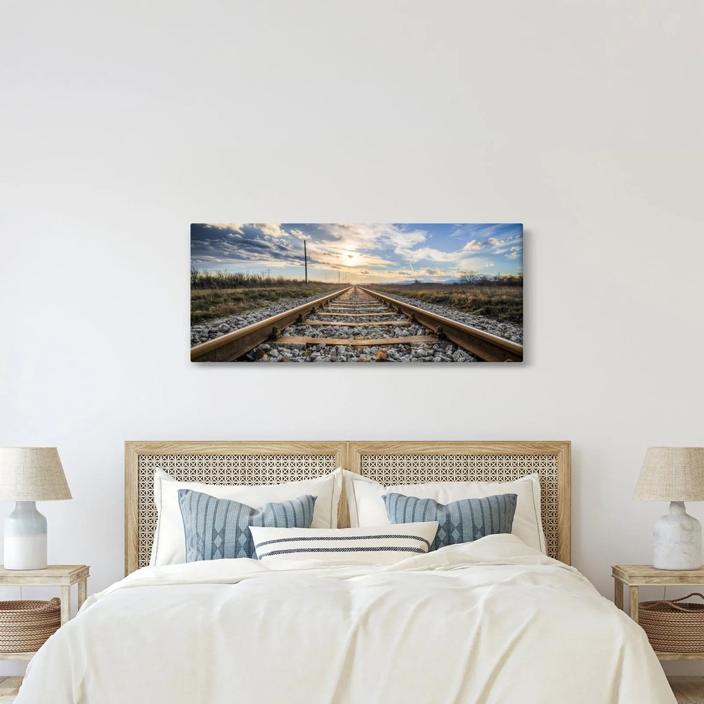 Obraz - Koľaje (120x50 cm)