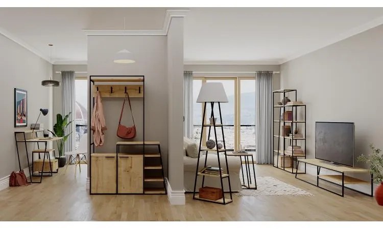 Nočný stolík Houseland Pal biely