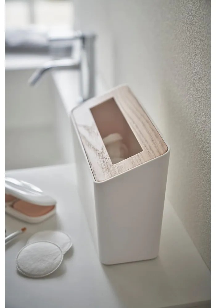 Biely kancelársky plastový odpadkový kôš 2,3 l Rin – YAMAZAKI