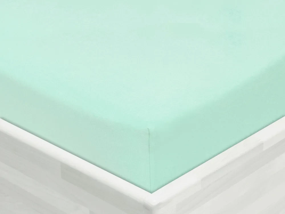 Detské jersey napínacie prestieradlo do postieľky JR-034 Mintové 60 x 120 x 10 cm - do postieľky