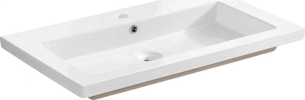 Keramické umývadlo SPIRIT WHITE 2 100 cm - biele