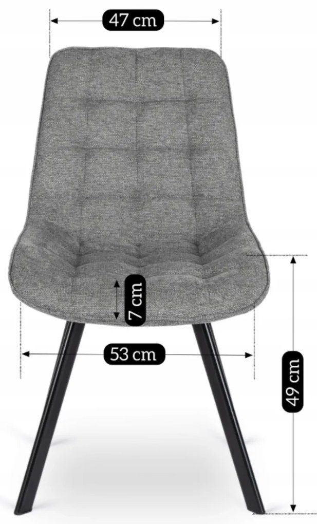 PROXIMA.store - Čalúnená jedálenska stolička RICK FARBA: tyrkysová