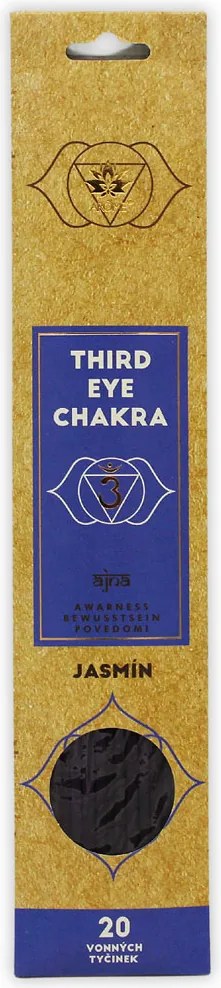ARÔME Balanced Chakra Vonné tyčinky 20 ks, Čakra tretieho oka