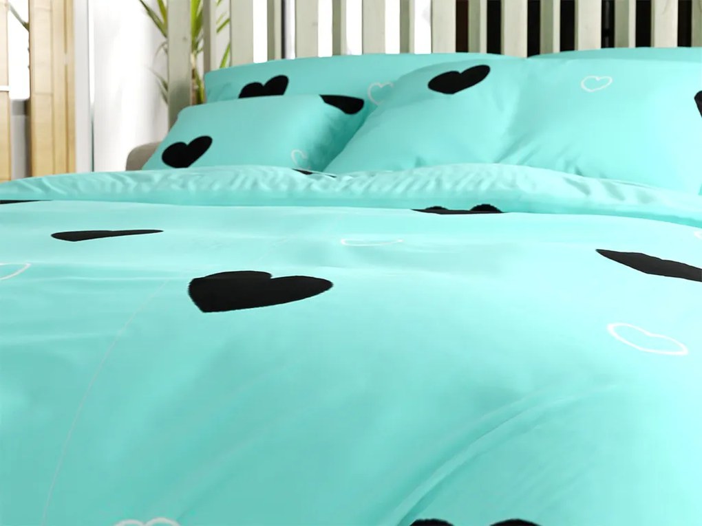 Obliečky z mikrovlákna CORAZON BLEND modré Rozmer obliečky: 70 x 90 cm | 140 x 200 cm