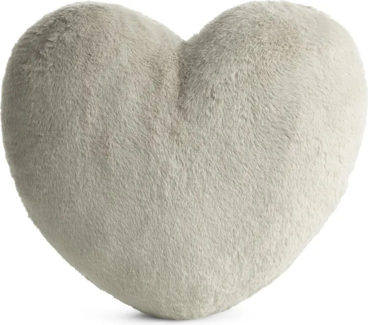 VANKÚŠ HEART 45X45CM SVETLOBÉŽOVÝ