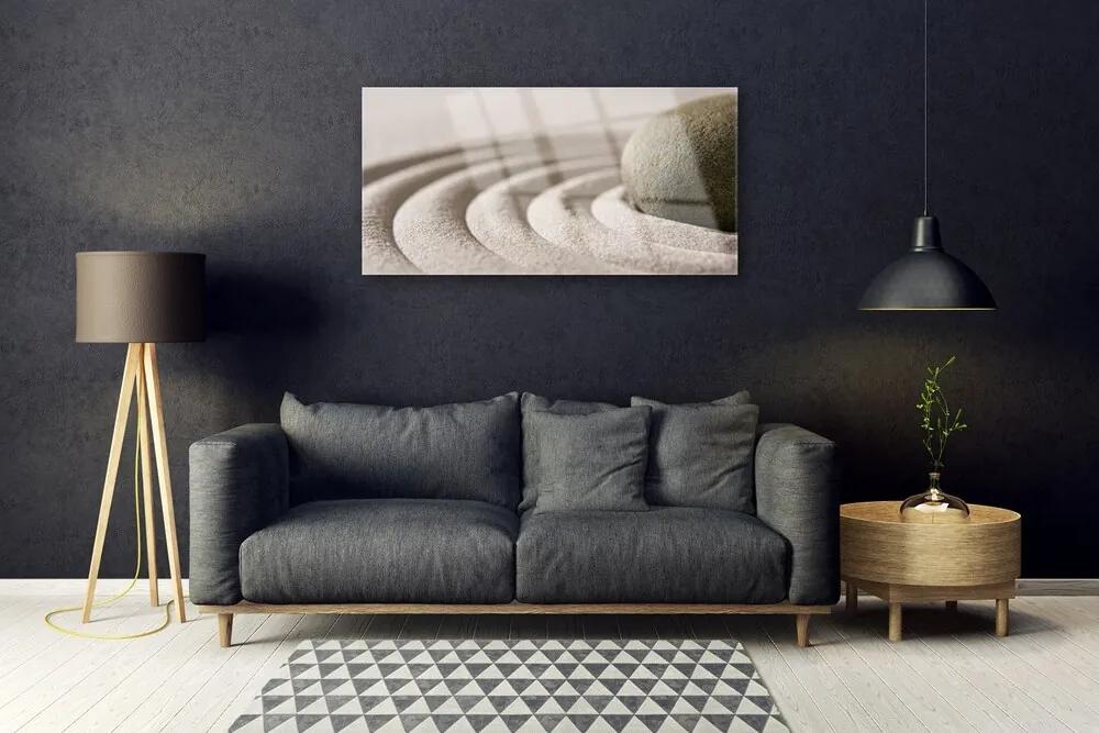 Skleneny obraz Kameň piesok umenie 120x60 cm