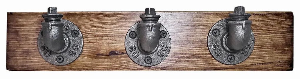 Vešiakový panel Nenanu 8 (orech + čierna). Akcia -19%. Vlastná spoľahlivá doprava až k Vám domov. 1094487