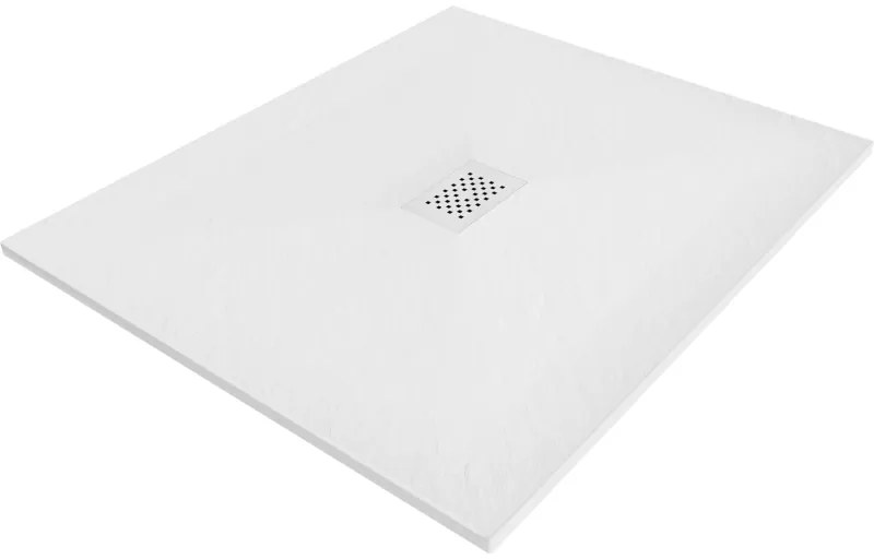 Mexen Hugo, obdĺžniková sprchová vanička SMC 120 x 100 cm, biela, biela krytka, 42101012-W