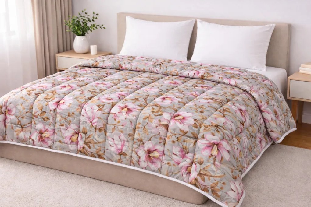 INTERMEDIC SK Celoročný paplón Flowers z mikrovlákna 140x200 cm