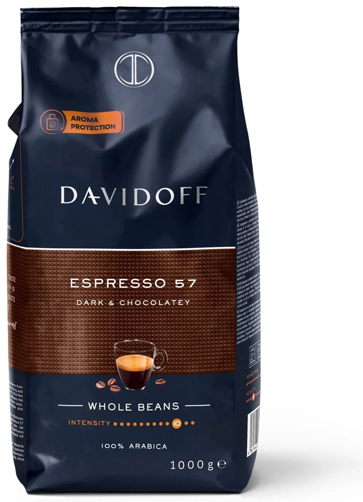 DAVIDOFF CAFÉ Espresso 57 - 8 x 1 kg zrnkovej kávy