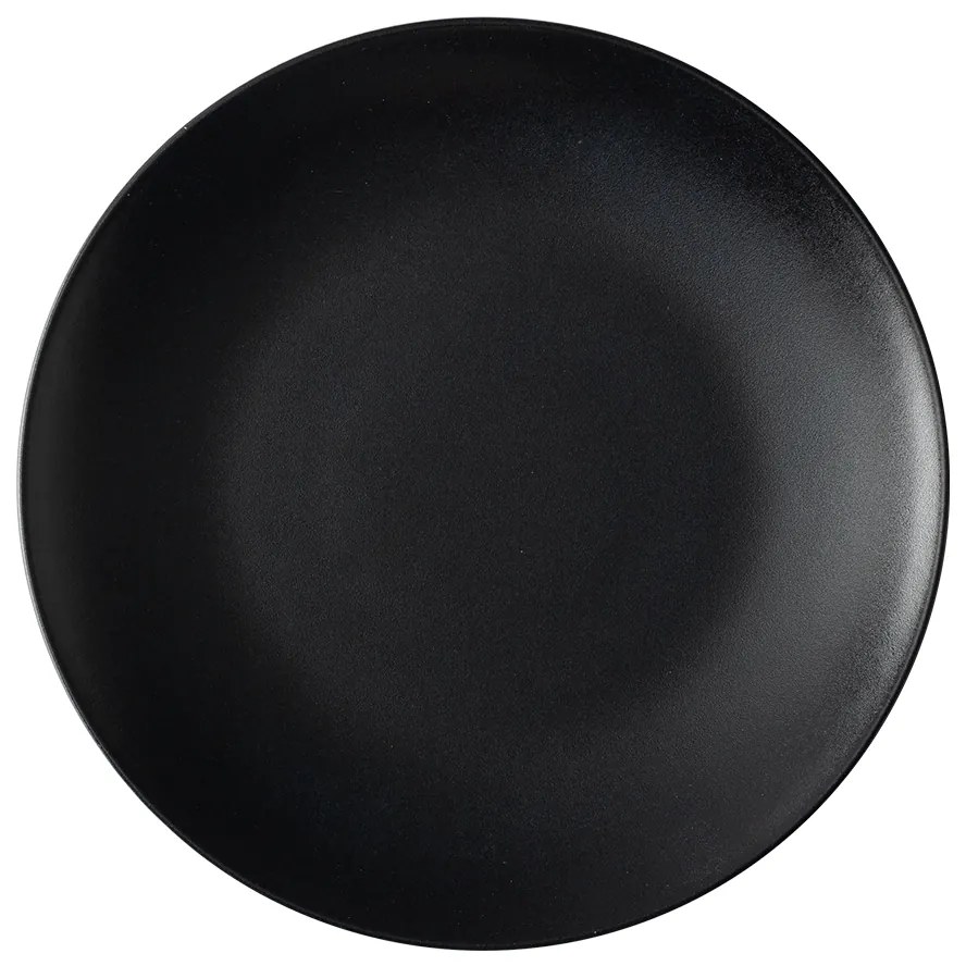 Tanier plytký 20,5 cm 4 ks — Basic čierny matný - 492782
