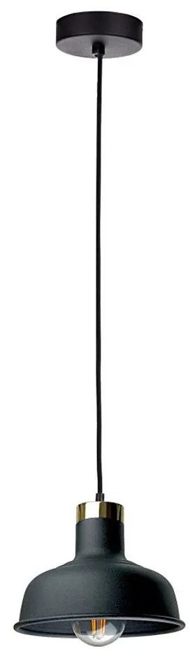 Luster na lanku HEBE 1xE27/60W/230V čierna