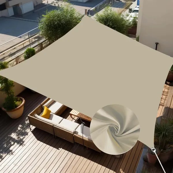 Tieniaca plachta štvorec 4x4m 10187 200g/m hnedá taupe