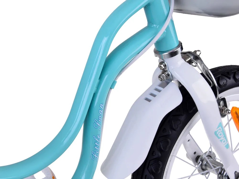 Detský bicykel 14" Little Swan RoyalBaby RB14-18 - modrý