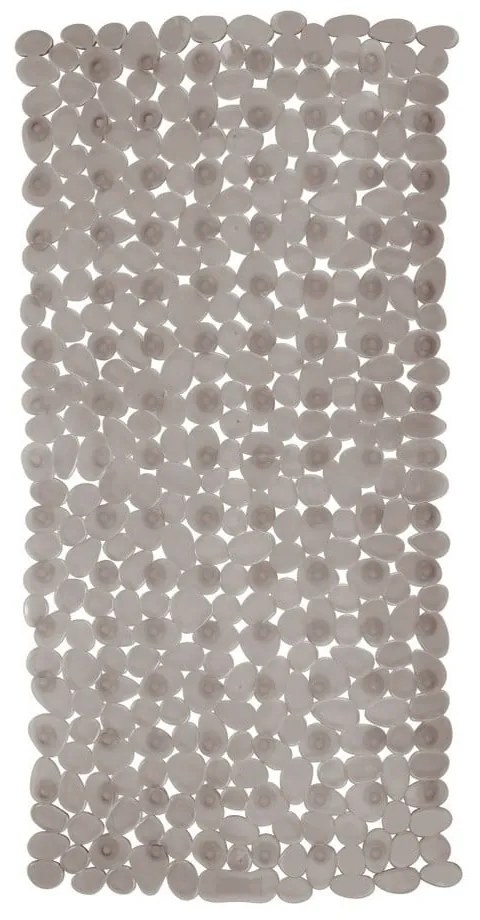 Sivobéžová protišmyková kúpeľňová podložka Wenko Drop, 71 × 36 cm