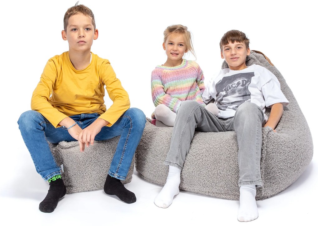 Sedací vak Mini Keiko + podnožník Baranček – s podnožníkom zadarmo Farba: SV47 - hnedý