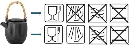 Čierna kameninová kanvica na čaj 850 ml Neri – Bloomingville