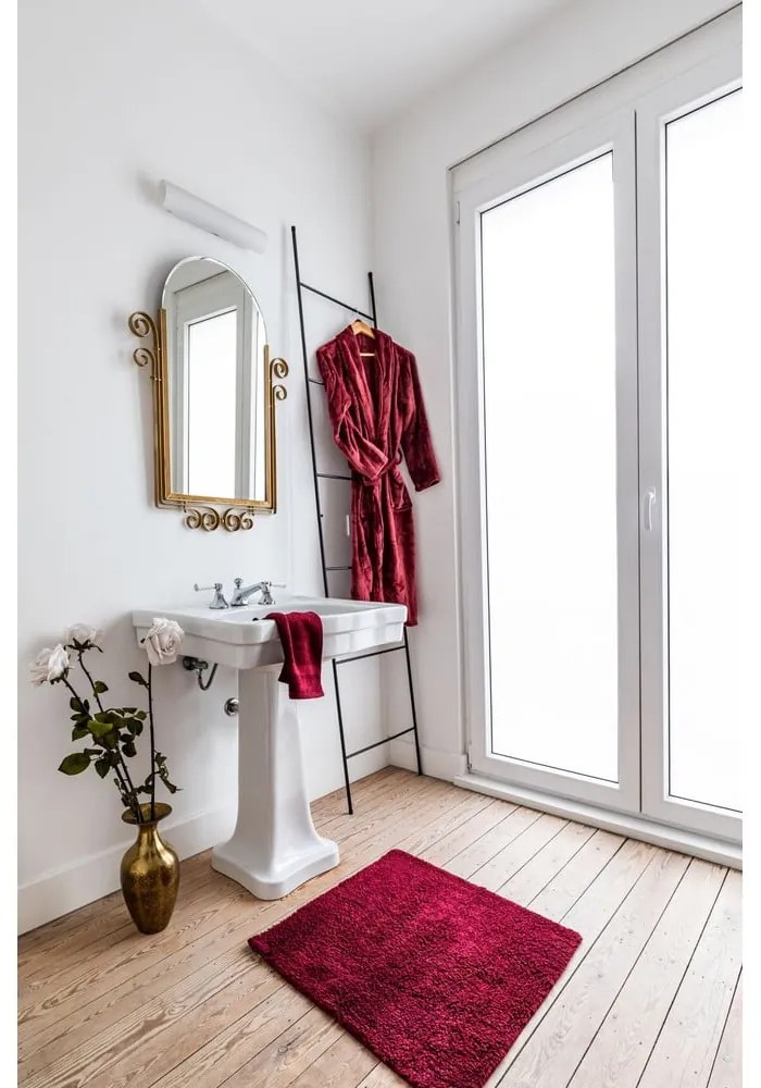 Vínovočervený mikroplyšový župan veľkosť L/XL Cosy – Tiseco Home Studio