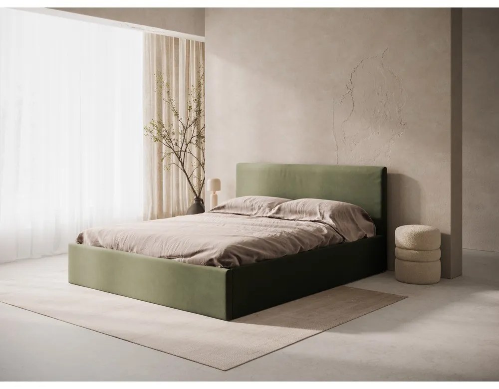 Zelené čalúnené čelo postele 170,5x100 cm Remo – Micadoni