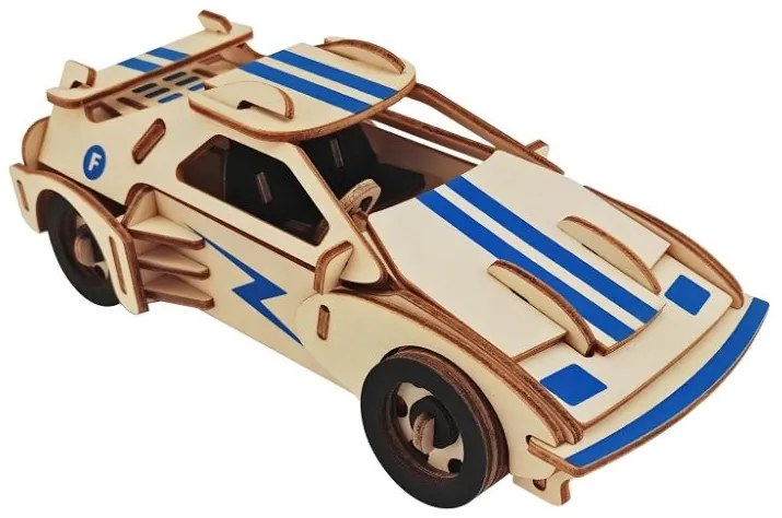 Woodcraft Drevené 3D puzzle Závodné auto F 20
