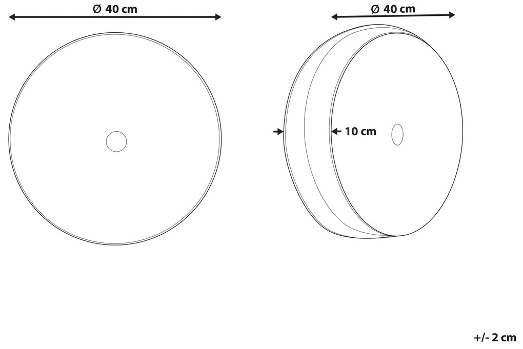 Okrúhly zamatový vankúš so záhybmi ⌀ 40 cm sivý UDALA Beliani