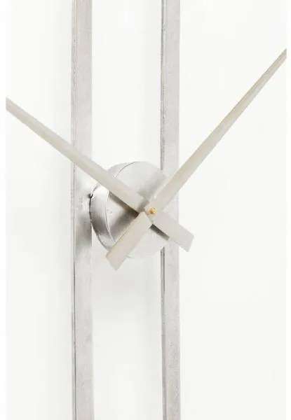 Clip nástenné hodiny strieborné Ø60 cm