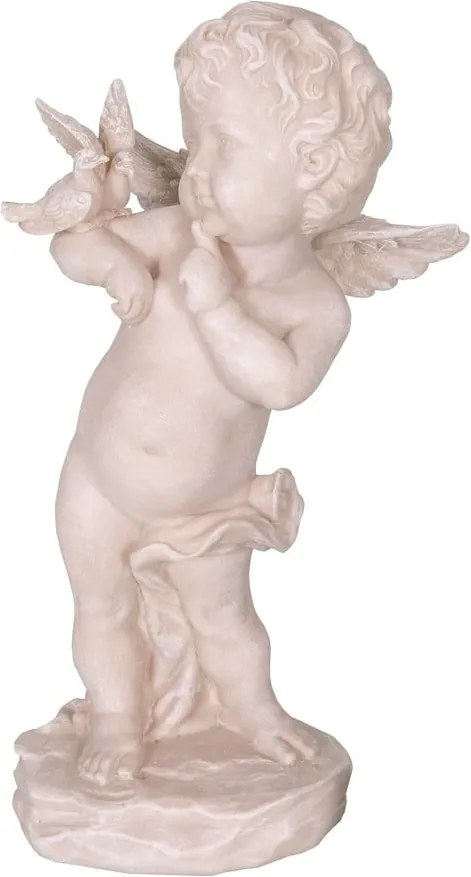 Dekoratívna socha z polyrezínu v tvare anjela Antic Line Ange, výška 22 cm