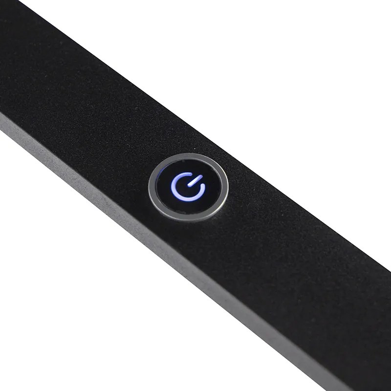 Dizajnové závesné svietidlo čierne vrátane LED s dotykovým stmievačom - platinové
