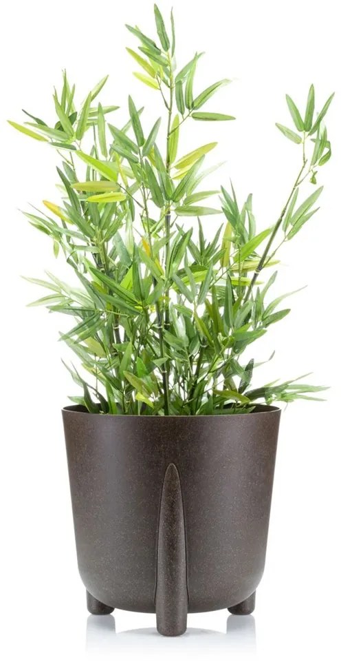 PLASTOVÝ KVETINÁČ MOSS ECO 32X34 CM TMAVOHNEDÁ