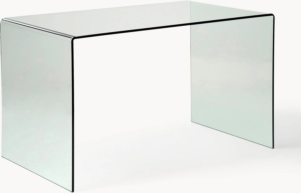 Sklenený písací stôl Club