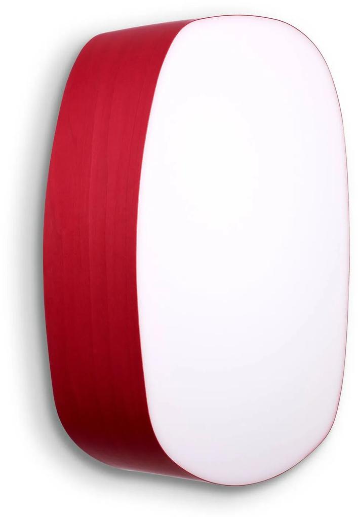 LZF Guijarro Medium nástenné LED svietidlo červená