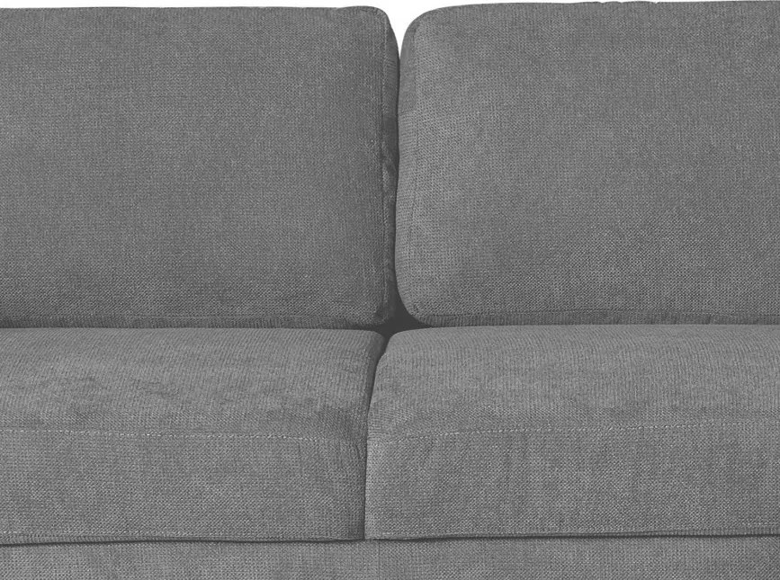 Rohová sedacia súprava Eddi, stredne šedá látka, pravý roh