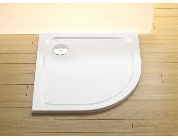 Ravak XA247701010 - Sprchová vanička štvrťkruhová ELIPSO 90x90 cm biela